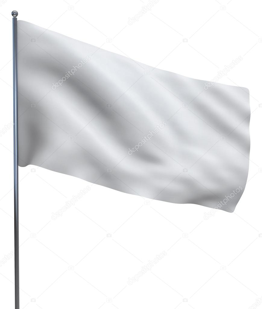 White Flag Waving stock image Stock Photo by ©somartin 79813218