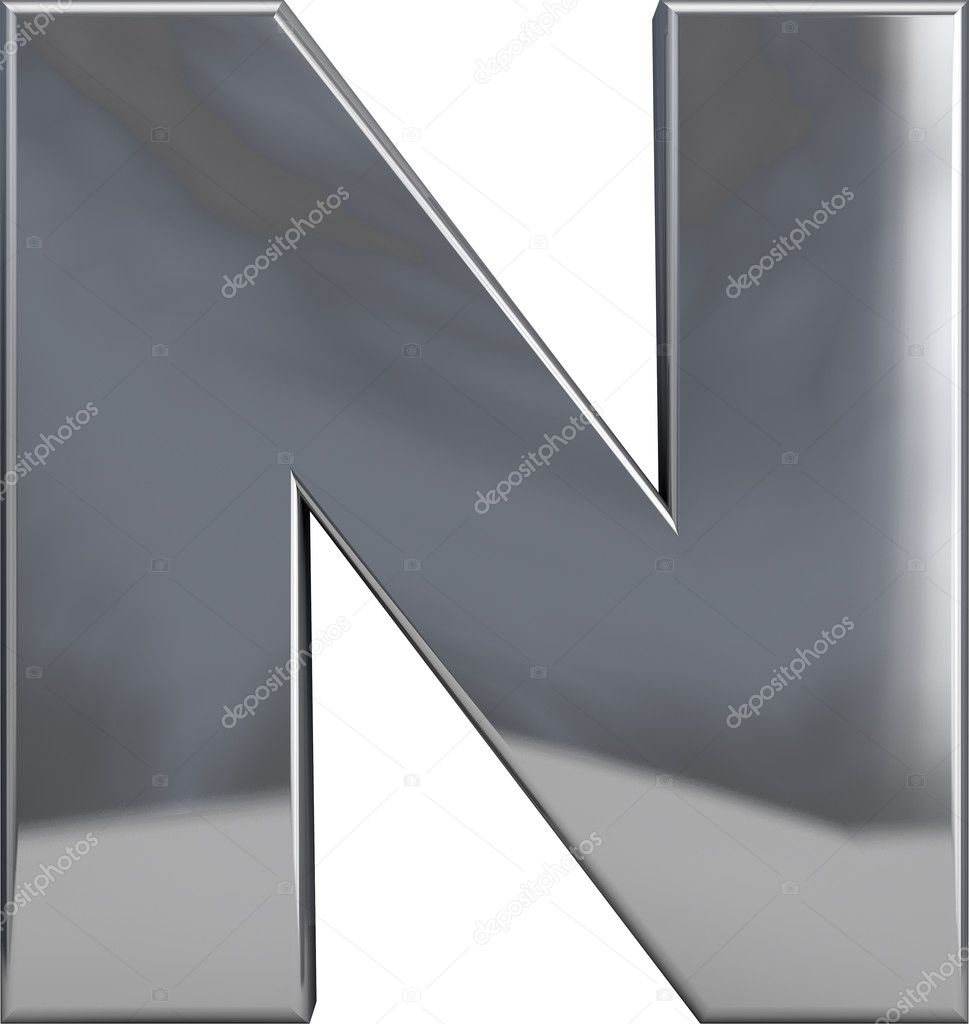 Metal Letter M