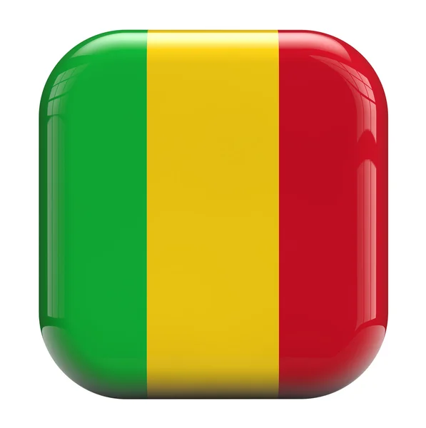 Mali bayrağı simge görüntüsü — Stok fotoğraf