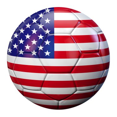 ABD bayrağı futbol topu