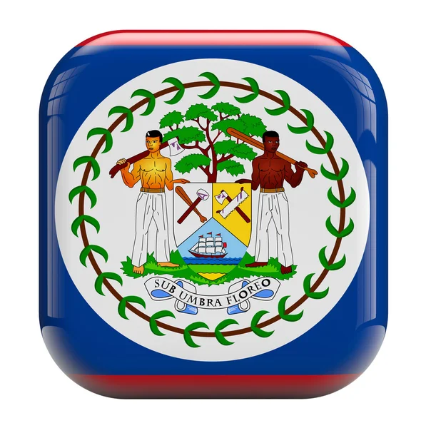 Прапор Белізу зображення значка — стокове фото