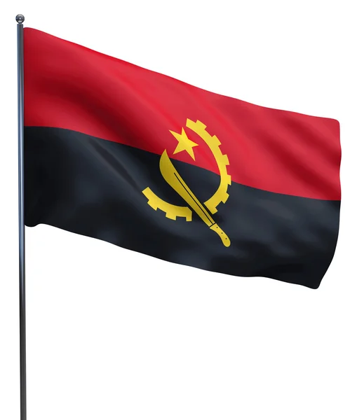 Imagem bandeira angola — Fotografia de Stock