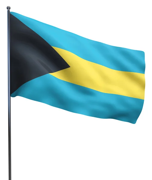 Obrázek vlajky Bahamy — Stock fotografie