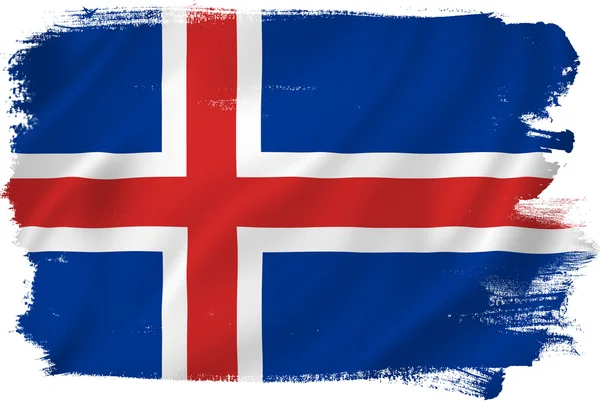 Vlag van IJsland — Stockfoto