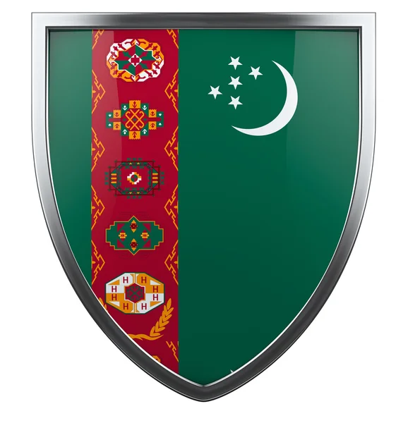 Turkmenistán Bandera — Foto de Stock