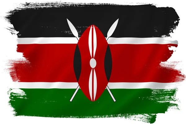 Keňa vlajka — Stock fotografie