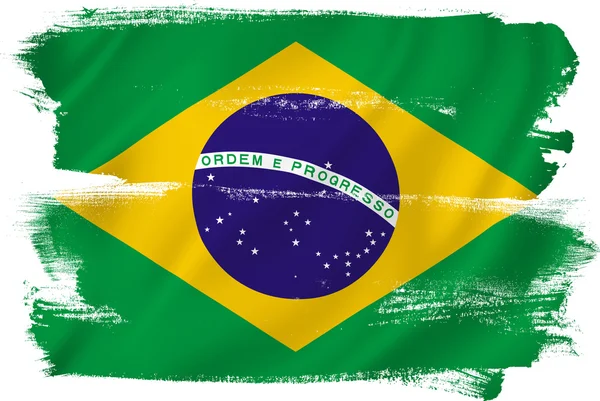 Σημαία Βραζιλίας — Φωτογραφία Αρχείου