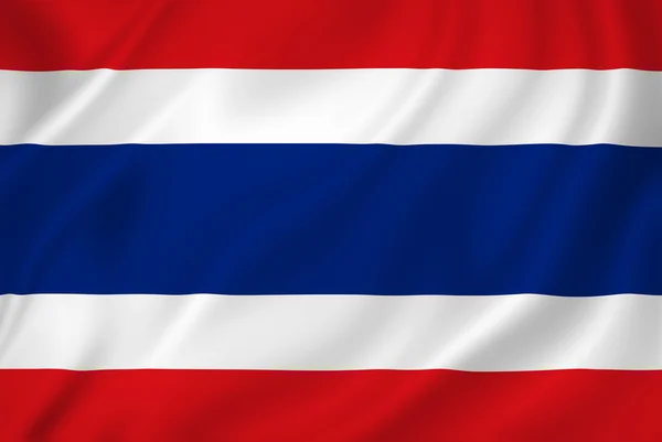 Thaiföld zászló — Stock Fotó