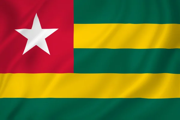 Bandeira do Togo — Fotografia de Stock