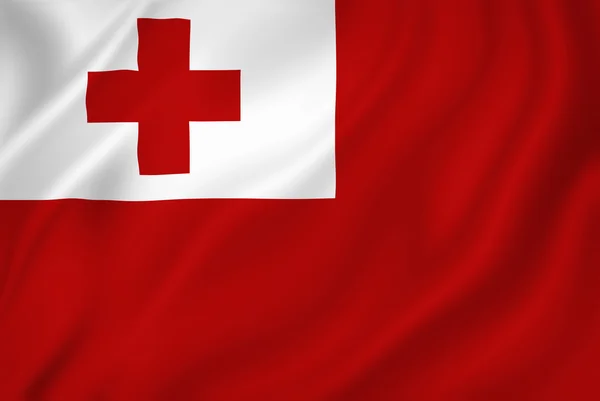 Vlag van Tonga — Stockfoto