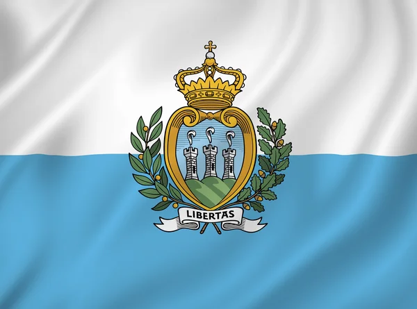 Flaga San marino — Zdjęcie stockowe