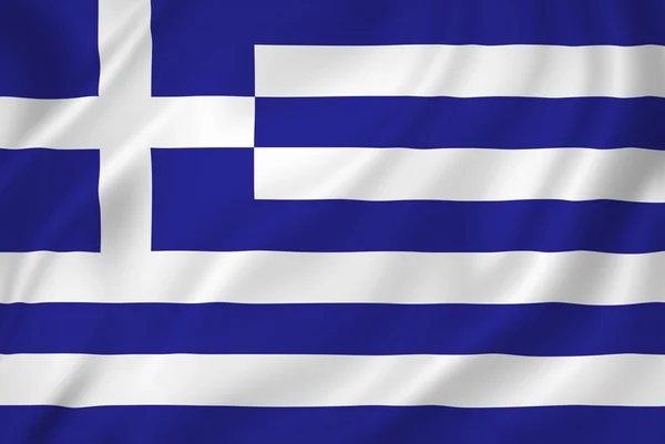 Grecia bandera —  Fotos de Stock