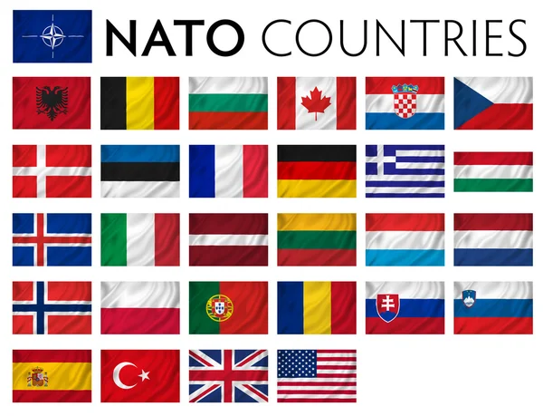 Países da NATO memebr — Fotografia de Stock