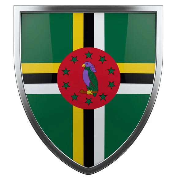 Dominica flag — Stock Photo, Image