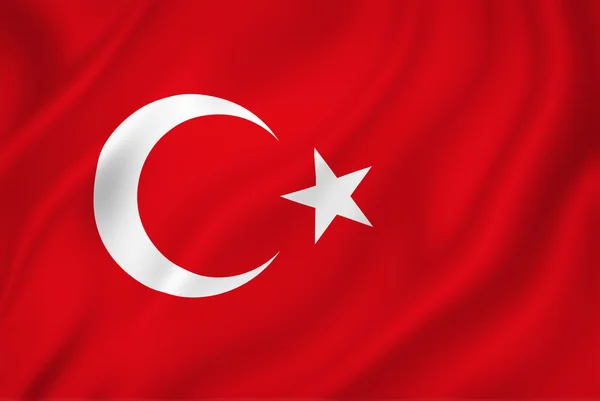 Turkse vlag — Stockfoto