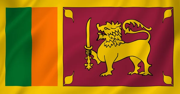 Vlag van Sri lanka — Stockfoto