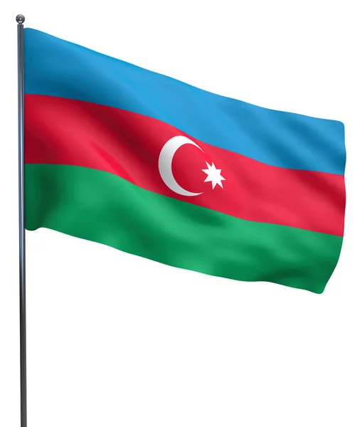 Azerbaycan bayrağı izole