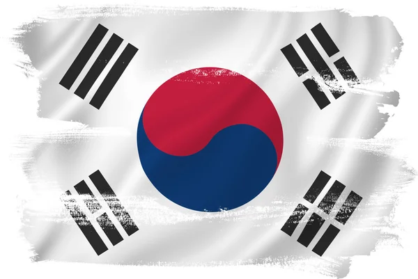 Vlag van Zuid-korea — Stockfoto