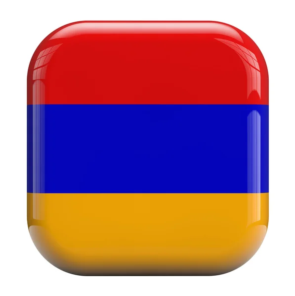 亚美尼亚国旗图像图标 — 图库照片