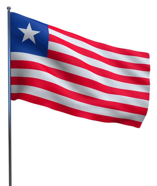 Bandiera della Liberia Immagine — Foto Stock