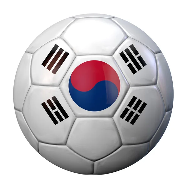 Corea Bandiera Calcio — Foto Stock