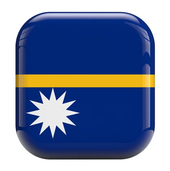 Imagen del icono de la bandera de Nauru — Foto de Stock