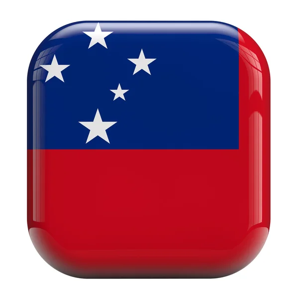 Bandera de Samoa icono imagen — Foto de Stock