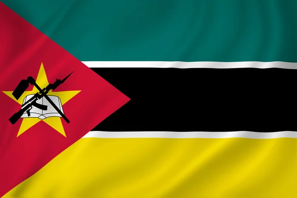 Bandeira de Moçambique — Fotografia de Stock