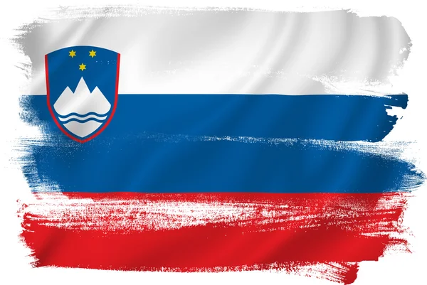 Slovenia flag — Stockfoto