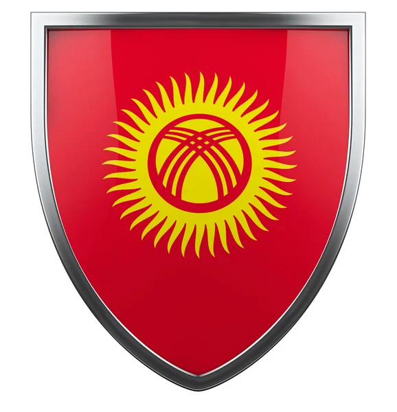 Nationale vlag van Kirgizië — Stockfoto