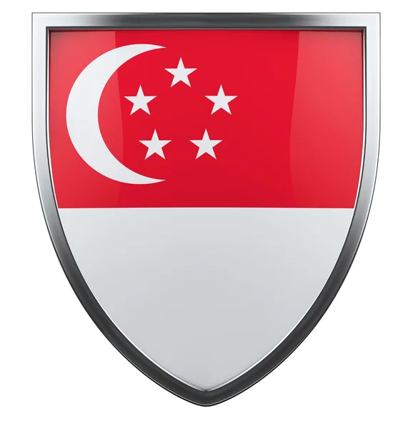 Bandeira Nacional de Singapura — Fotografia de Stock