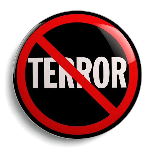 Stop-Terror-Schild — Stockfoto