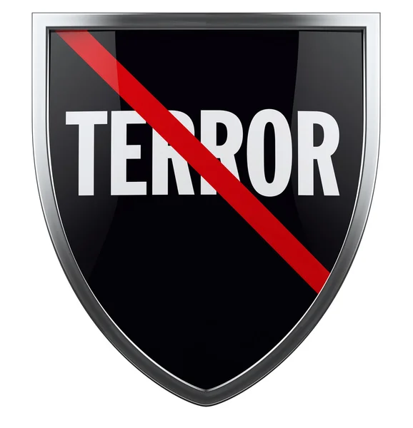 Krieg gegen Terror-Schutzschild-Symbol — Stockfoto