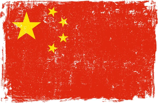 China Vector vlag op wit — Stockvector