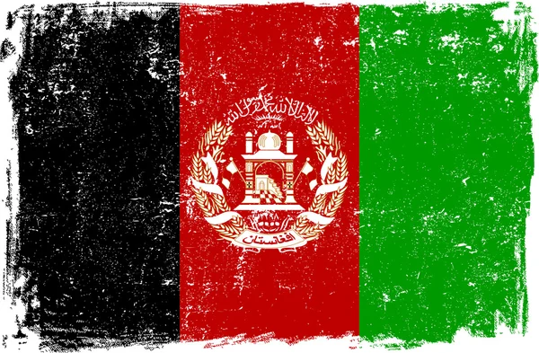Afghanistan Vector vlag op wit — Stockvector