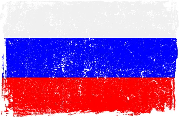 Russian Federation Vector Flag on White — Stock Vector