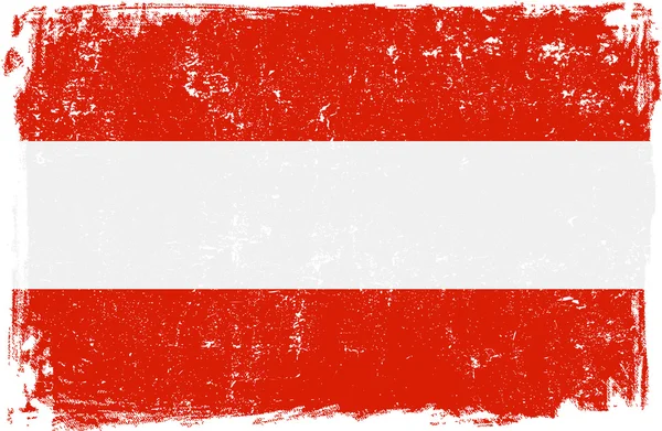 Austria Bandiera vettoriale su bianco — Vettoriale Stock