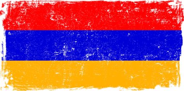 Ermenistan vektör bayrak beyaz