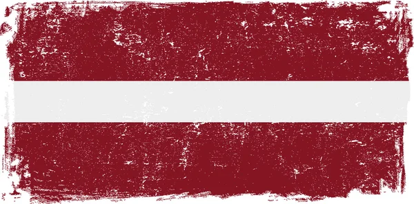 Latvia Vector Flag on White — Stock Vector