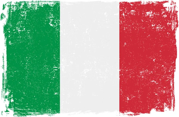 Olaszország vektor zászló fehér — Stock Vector