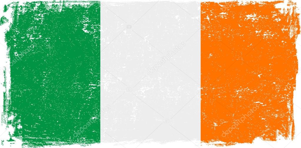 Ireland Vector Flag on White