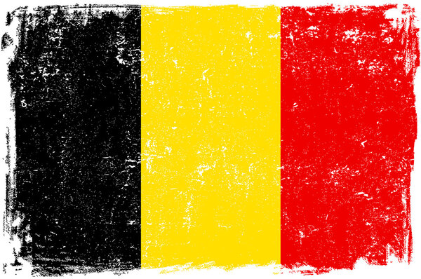 Belgium Vector Flag on White