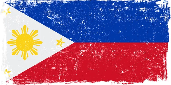 Filipinler vektör bayrak beyaz