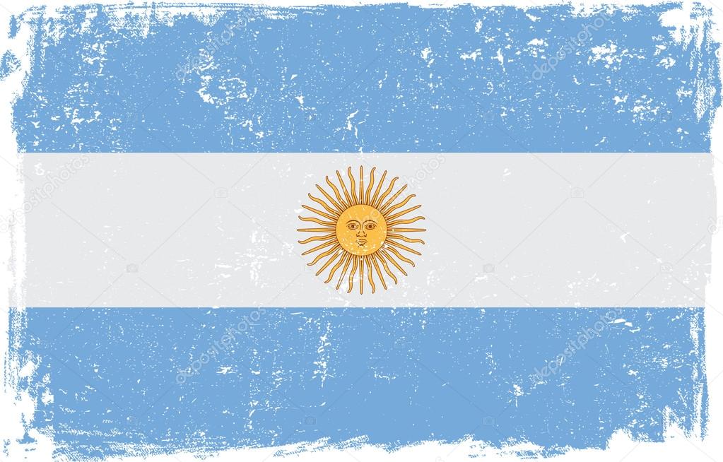 Argentina Vector Flag on White