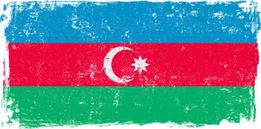 Azerbaycan vektör bayrak beyaz