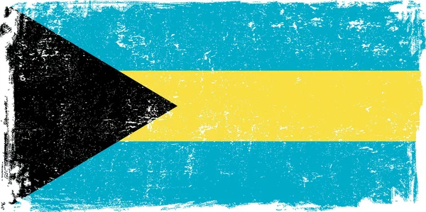 Bahama-szigetek vektor zászló fehér — Stock Vector