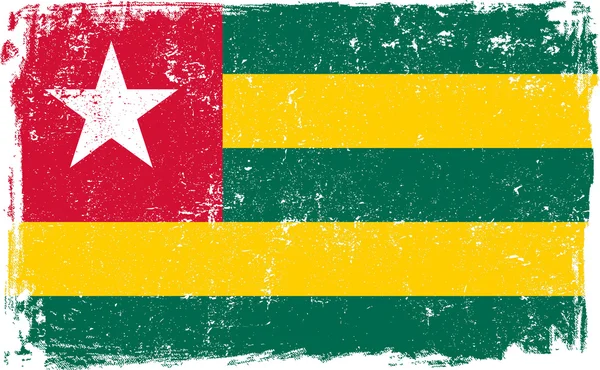 Векторний прапор Togo на білому — стоковий вектор