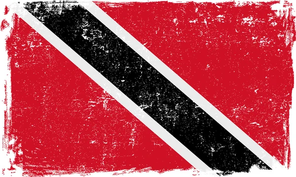 Bandera vectorial de Trididad y Tobago en blanco — Archivo Imágenes Vectoriales
