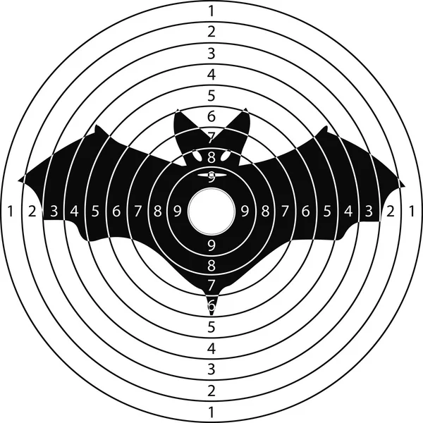 Tir batte cible — Image vectorielle