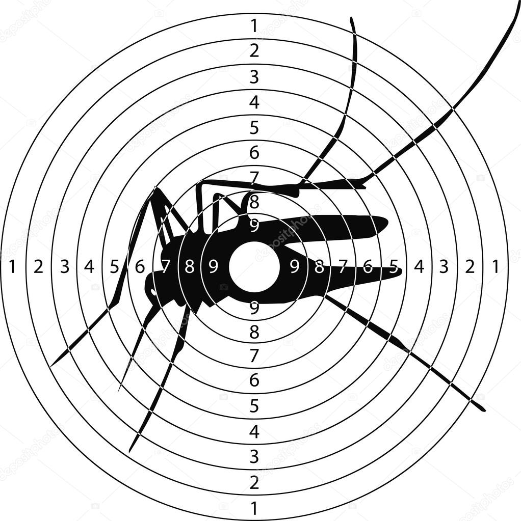 Target shooting mosquito Stock Vector Image by ©koksikoks 111425014